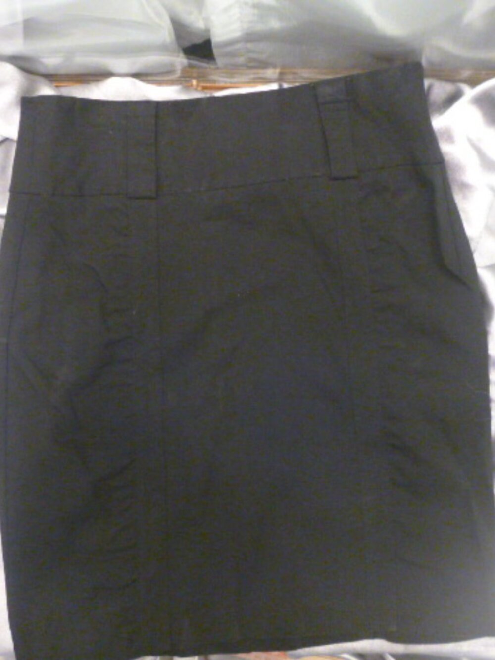 Black Maurices ruched skirt